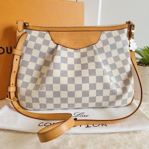 Discontinued ❤ Authentic LV Siracusa PM Damier Azur Crossbody Bag